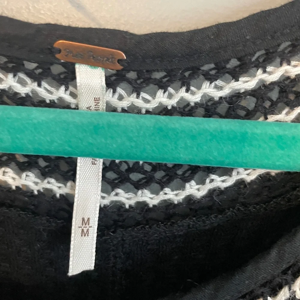EUC Free People Soul Mate Bohemian Crochet Top Size Medium